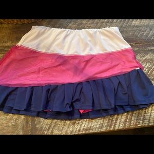 Lucky in love tennis skirt